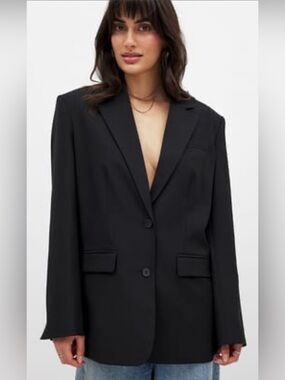 NA-KD black boyfriend blazer in size 32 or XS-like new